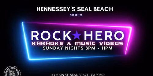 Copy of Sunday Night Karaoke & Music Videos @ Hennessey's Seal Beach 8-11pm.