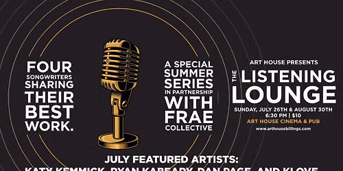 The Listening Lounge | Art House & Frae Collective Present