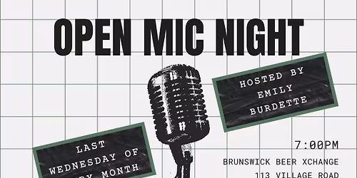 Open Mic Night with Emily Burdette - Last WEDNESDAY of EVERY Month at BBX!