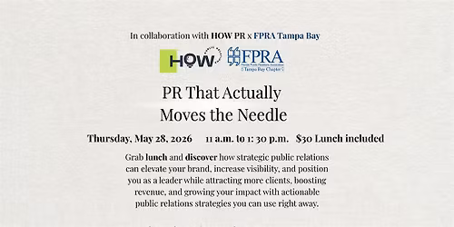 Press, Presence & Profit: A Public Relations Workshop