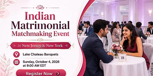 Indian Matrimonial Matchmaking Event \u2013 New Jersey & New York