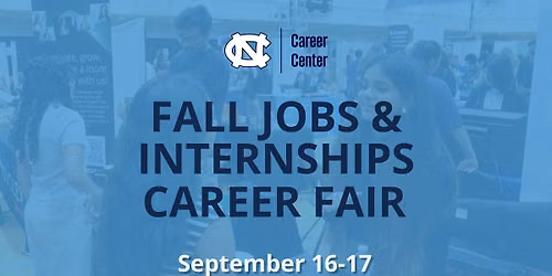 Fall Jobs & Internships Career Fair