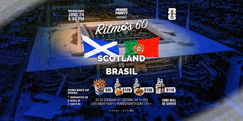 FIFA WORLD CUP 2026 WATCH PARTY: Scotland v Brasil at Ritmos 60 Bar