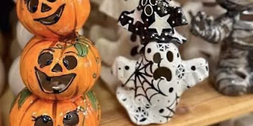 Spooky Ceramic Painting and Mod Podge Workshop