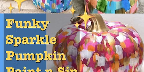 Funky Painted Faux Pumpkin