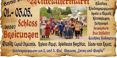 Mittelaltermarkt Schloss Breitungen 01.-03.05.2026
