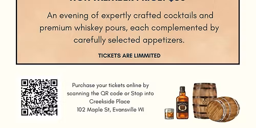 Creekside Whiskey Pairing Night