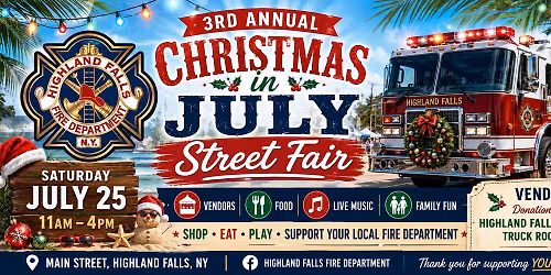 3rd Annual Christmas in July Street Fair