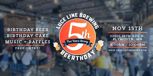 5th Beerthday Party at Luce Line Brewing