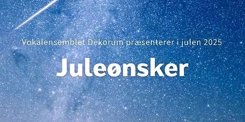 Julekoncert i Timotheuskirken med Vokalensemblet Dekorum