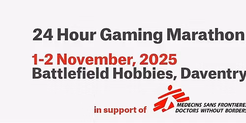 24 Hour Gaming Marathon for Medecins Sans Frontieres