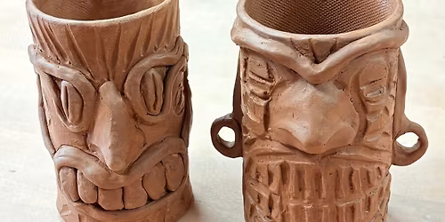 Sculpt a Tiki Tumbler Pottery Playshop