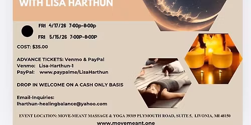 New Moon Sound Bath Reiki Meditation w\/ Lisa Harthun