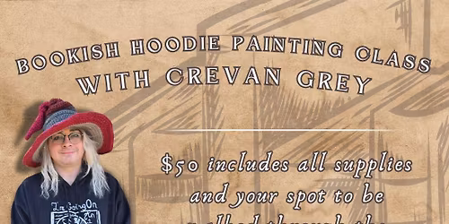 Bookish Hoodie Workshop with Crevan Grey | The Indigo Cottage