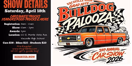 3rd Annual Bulldog Palooza Car Show