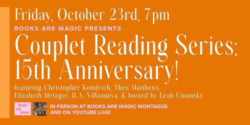 In-Store: Couplet Reading Series: 15th Anniversary!