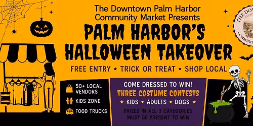 The Downtown Palm Harbor Community Market — The Halloween Takeover 🎃