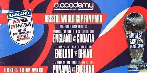 Bristol World Cup Fan Park - England vs Ghana!
