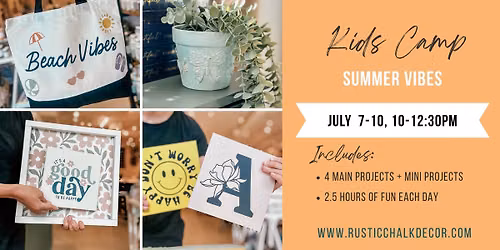 Crafty Summer Camp for Kids and Teens - Summer Vibes