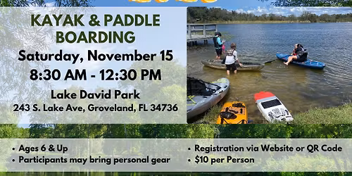Outdoor Adventure Series 2025: Kayak & Paddle Boarding