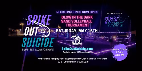 Spike Out Suicide Glow Sand Volleyball Tournament