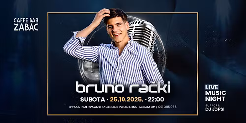 LIVE MUSIC - BRUNO RA\u010cKI & GRUPA VALOVI - 25.10.2025.