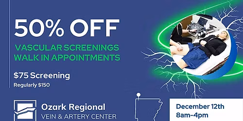 50% Off Vascular Screening Event