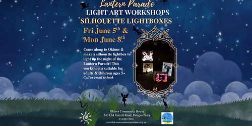 Lantern Parade Light Art Workshop - Silhouette Lightboxes
