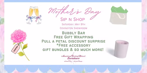 Mother's Day Sip N Shop