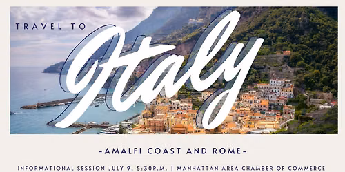Travel to Italy's Amalfi Coast and Rome Information Meeting