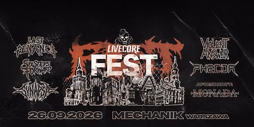 LIVECORE FEST Last Penance\/Six Steps Forward\/Violent Answer\/Synapsa\/Phecda KLUB MECHANIK