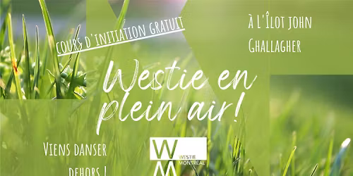 Westie en plein air