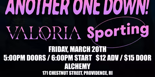 Gina Fritz \/ Another One Down! \/ Valoria \/ Sporting at Alchemy