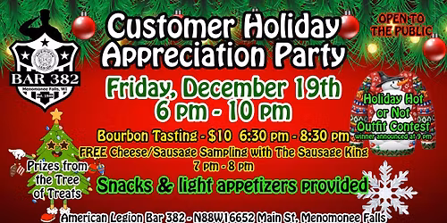 Bar 382 Customer Holiday Appreciation Party