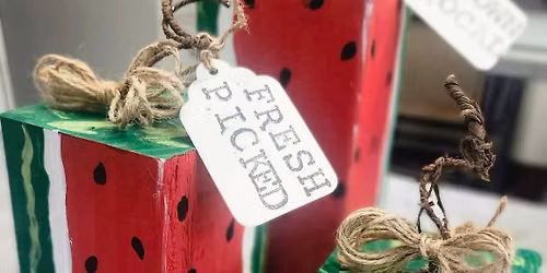 $40 Watermelon \ud83c\udf49 Wood Decor Workshop