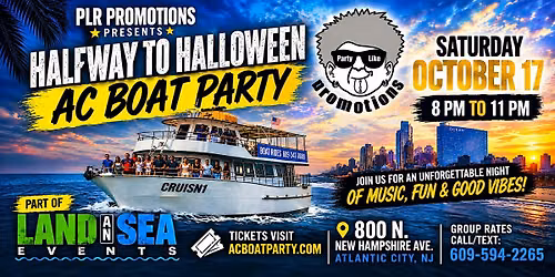 Atlantic City Halfway to Halloween Boat Party