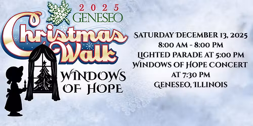 2025 Geneseo Christmas Walk presents: Windows of Hope