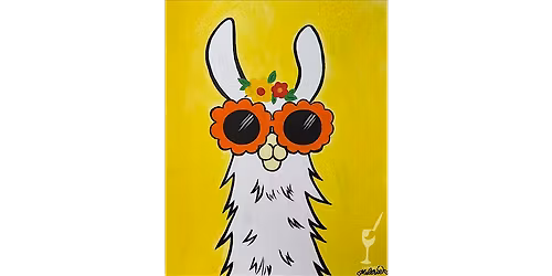 Cool Summer Llama Vibes - Paint and Sip in San Antonio | Classpop!\u2122