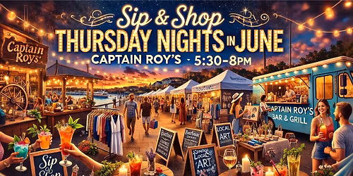 Sip & Shop - Thursday nights in June \u2600\ufe0f