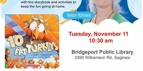 Miss Tracey's November Read Aloud at the Bridgeport Public Library!!