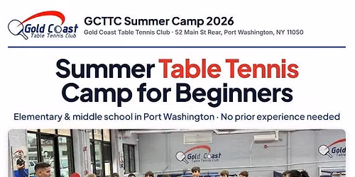 Table Tennis Camp in Port Washington