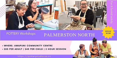 Fun & Social Pottery Workshop - PALMERSTON NORTH