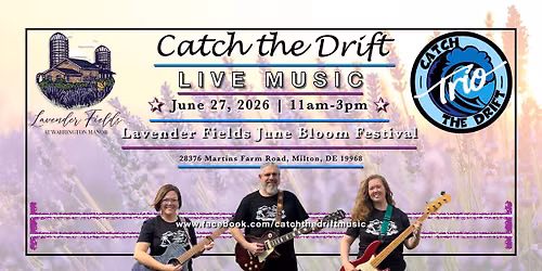CtD Trio at Lavender Fields June Bloom Festival