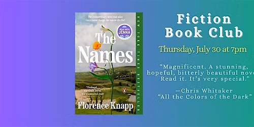 Fiction Book Club - The Names by Florence Knapp