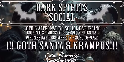 GOTH SANTA AND KRAMPUS VISIT!!!