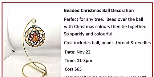 Beaded Christmas Ball