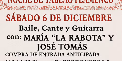 ESPECIAL NOCHE DE TABLAO FLAMENCO