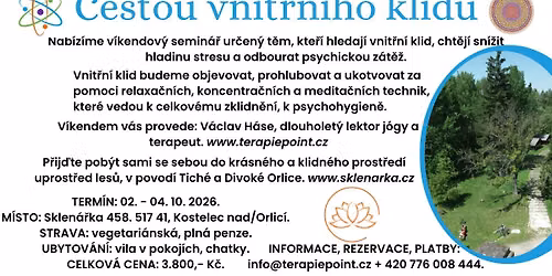 CESTOU VNIT\u0158N\u00cdHO KLIDU - v\u00edkend