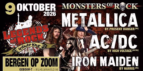 LEGENDS of ROCK Tribute Tour - MONSTERS of ROCK | Poppodium Gebouw-T in Bergen op Zoom