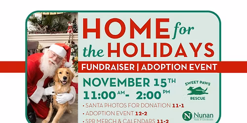 Home for the Holidays - Adoption Event & Fundraiser